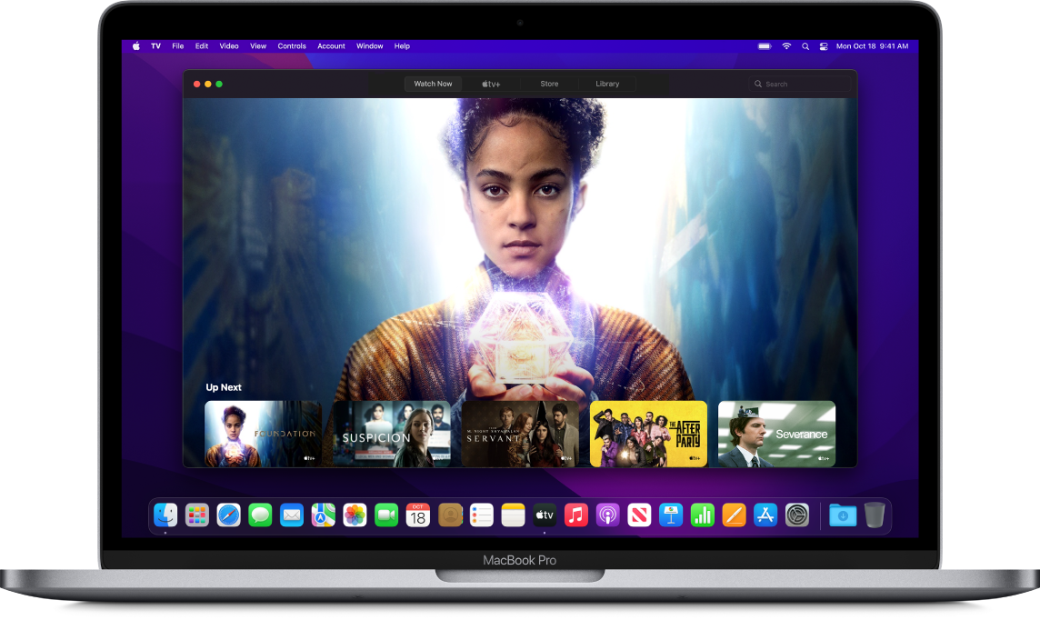 Mac showing Apple TV app